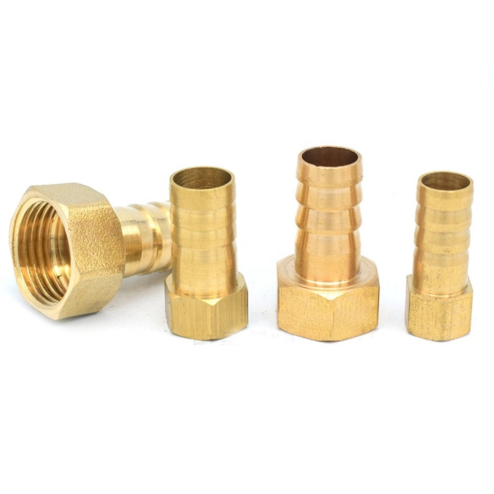 Brass Hose Pipe Fitting Couping Barb Tail 1/8 1/4 1/2 3/8 BSP Female Thread Copper Connector Joint Coupler Adapter