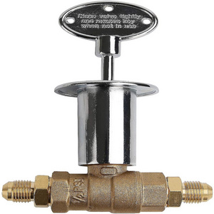 1/2-Inch Straight Quarter-Turn Shut-Off Valve Kit, Natural Gas Fire Pits, Gas Fireplace Key