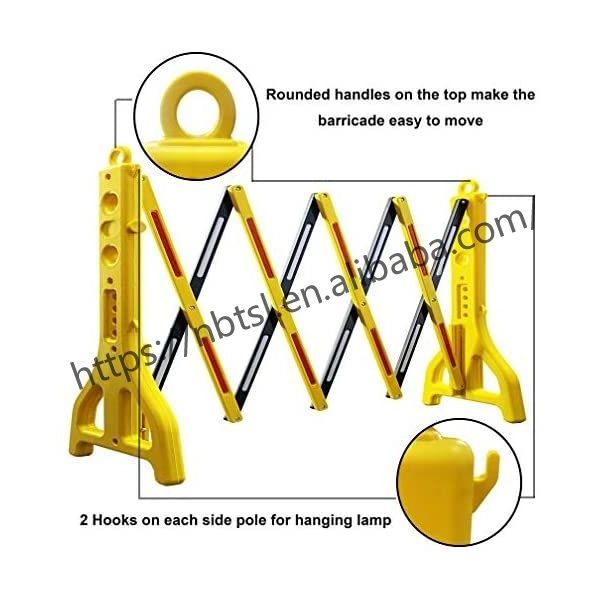 Expandable Plastic Barrier Water Filled Construction Plastic Road Traffic Expandable Barrier retractable barricade foldable