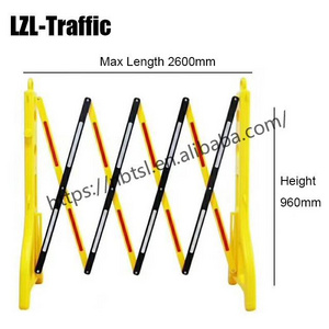 Expandable Plastic Barrier Water Filled Construction Plastic Road Traffic Expandable Barrier retractable barricade foldable