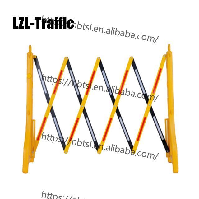 Expandable Plastic Barrier Water Filled Construction Plastic Road Traffic Expandable Barrier retractable barricade foldable