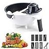 Kitchen Multi Functional Shredder Wet Fruits Drain Basket Blade Cutter Manual 9 in 1 Slicer Vegetable Grater