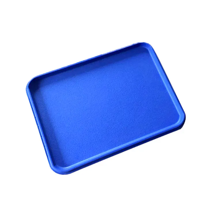 Tuoda02 ABS Plastic Fast Food Tray Bulk Restaurant Serving Tray Rectangular Cafeteria Food Trays Non Slip