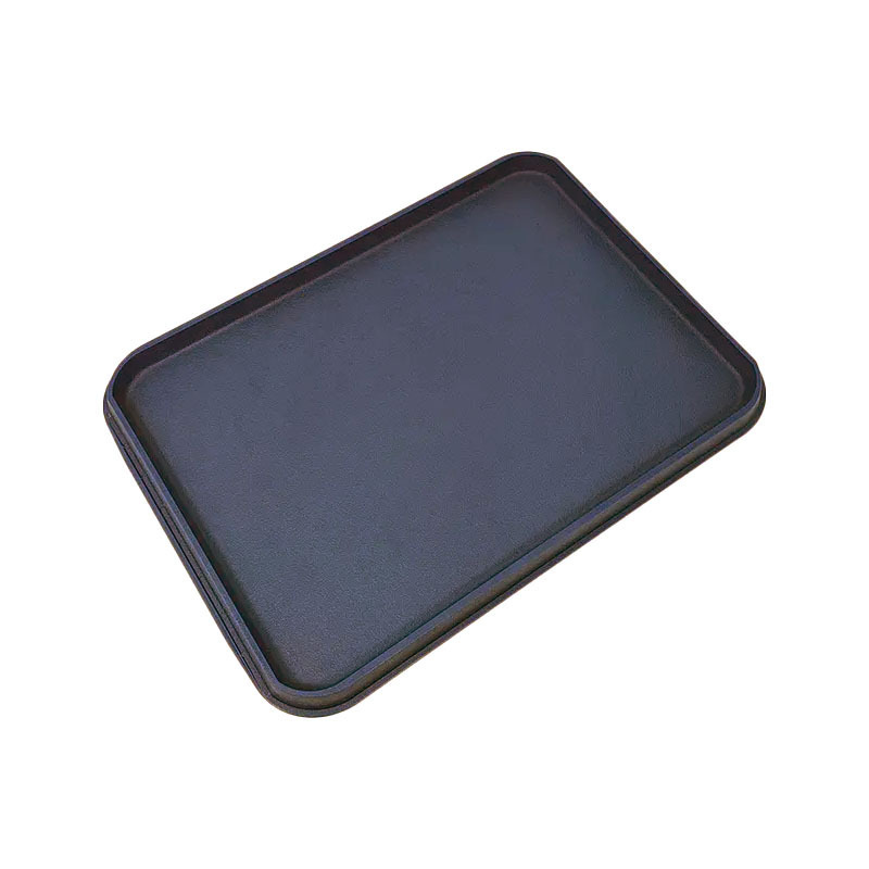 Tuoda02 ABS Plastic Fast Food Tray Bulk Restaurant Serving Tray Rectangular Cafeteria Food Trays Non Slip