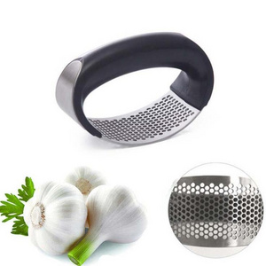 Stainless Steel Manual Garlic Press Rocker Kitchen Gadgets Garlic Ginger Mincer Crusher Squeezer