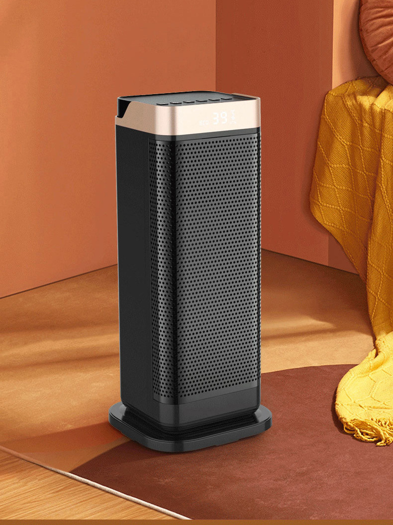 Space Heater Upgraded Fast Quiet Heating PTC Ceramic fan Heater Tower Oscillating Electric Heater Digital Thermostat 12h Timer