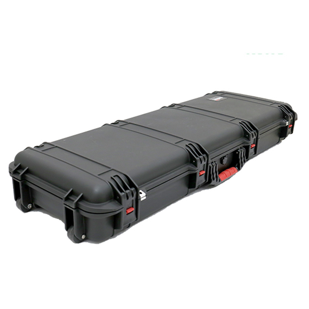 11140 outdoor shockproof waterproof long rolling rugged case plastic protective carry gun hard shell case