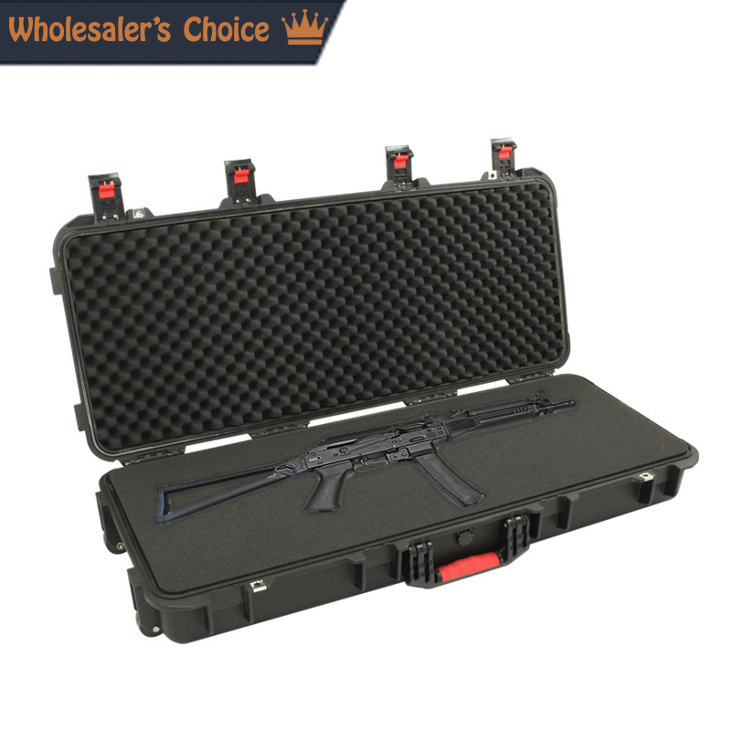 2023 Discount Long Gun Case Waterproof IP 67 Rating Hard Plastic gun Case with Foam