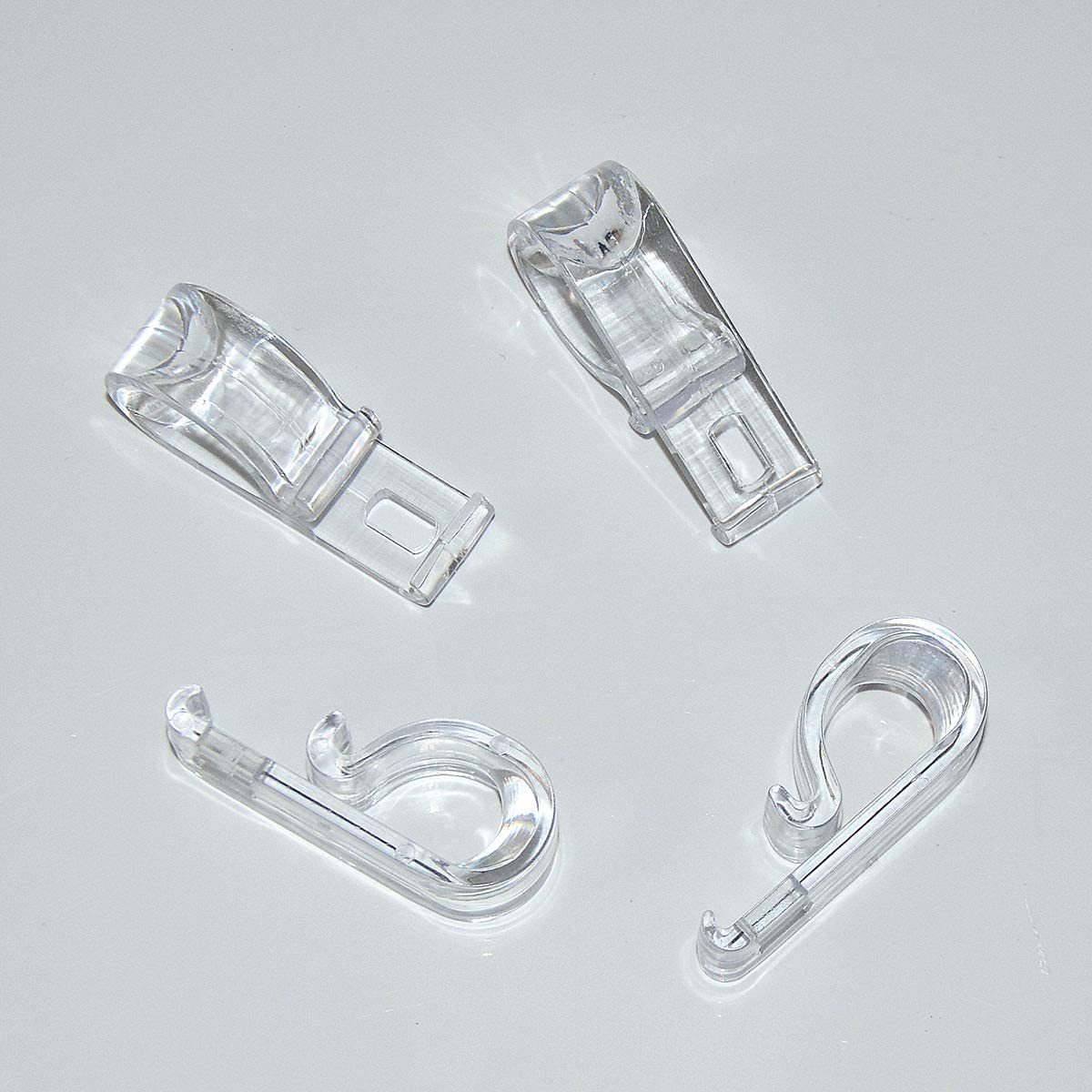 Clip roller mechanism blind components Columnar transparent  plastic clips tie down for curtain clips hook curtain