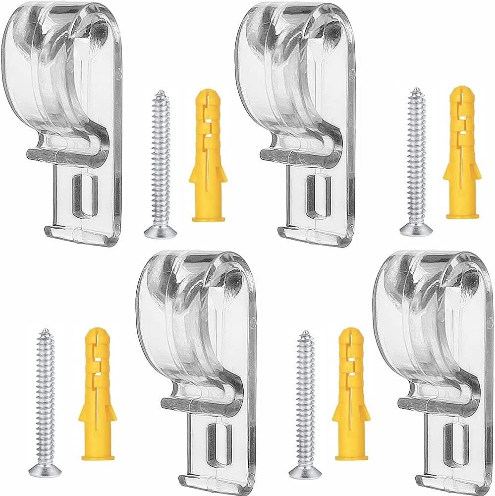 Clip roller mechanism blind components Columnar transparent  plastic clips tie down for curtain clips hook curtain