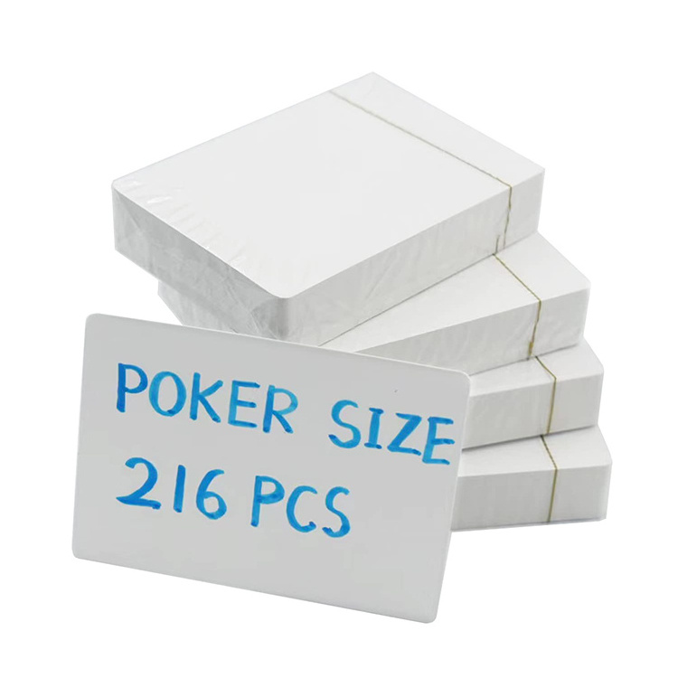 ULi DIY Paper Printing Poker Sublimation Playing Cards Blank Custom Logo Custom Flash Cards