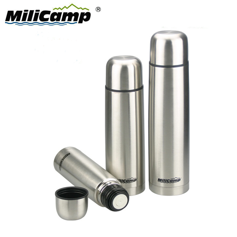 100/300/500/1000ml Portable camping insulated include cup stainless steel thermos vacuum flask