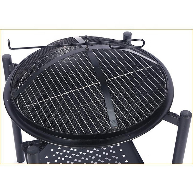 Garden Stove Wood Burning Metal Round Fair Bowl Portable Outdoor Indoor Table Top Wood Camp Fire Pit Outdoor Fire Pits