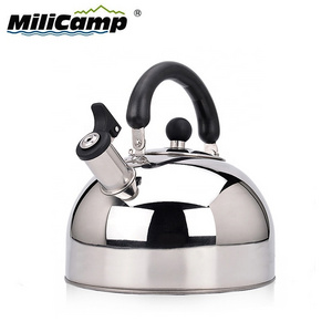 Wholesale Customized 2 Liter Stainless Steel Whistling Kettle Camping travel kettle