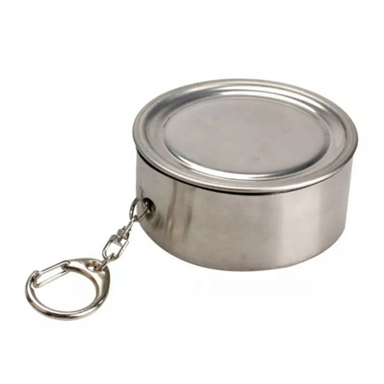 camping Travel Demountable Telescopic Keychain foldable cup portable Water beer Tumbler collapsible cup stainless steel cup