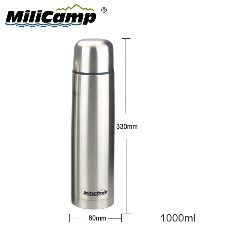 100/300/500/1000ml Portable camping insulated include cup stainless steel thermos vacuum flask