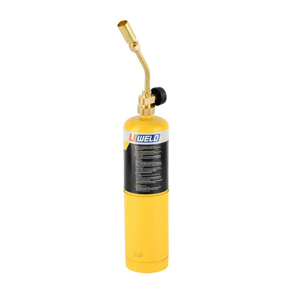 Double Flame Jet Full Metal Manual Ignition Propane Brazing Soldering Welding Gas MAPP MAP Torch