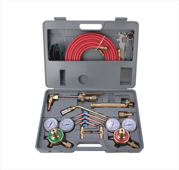 2L Portable Welding Torch Set Refrigeration Maintenance Tool Air Conditioning Copper Pipe Small Oxygen Gas Welding Gun Equipment