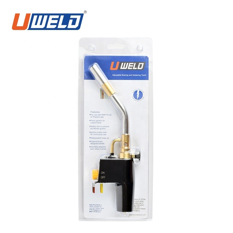 2021 Uweld MAPP Gas Soldering Torch with Self Ignition/Propane Trigger Start Mapp Gas Torch