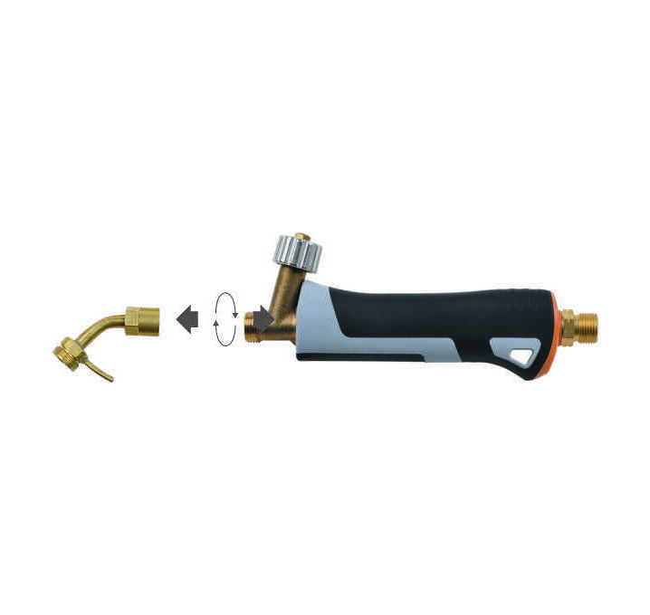 Muti-function roofing torch with screw burner and different length of tube suit for propane flame gun