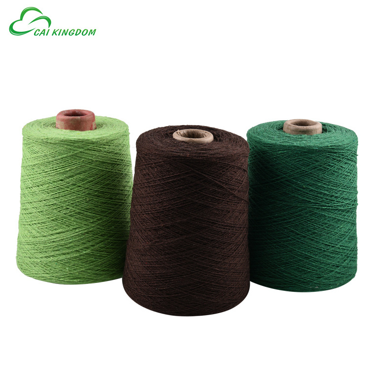 Ne8/2 OE Recycled Color Yarns For hammock polyester cotton blended yarn