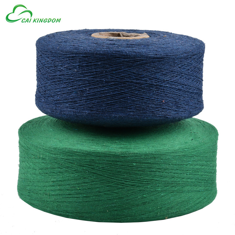 Ne8/2 OE Recycled Color Yarns For hammock polyester cotton blended yarn