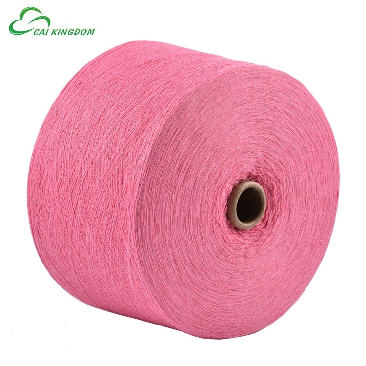 Ne 4/1 OE Recycled cotton open end  Color Yarns For hammock polyester cotton blended yarn