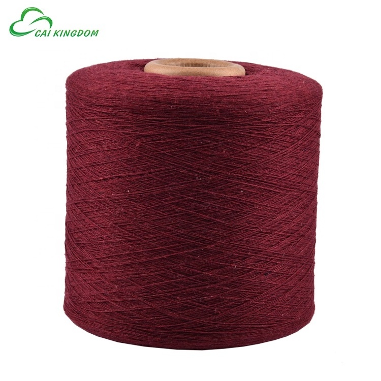 Ne 4/1 OE Recycled cotton open end  Color Yarns For hammock polyester cotton blended yarn