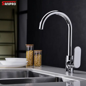 SANIPRO Commercial Popular Style 360 Degree Rotatable Brass Lead Free Water Tap Kitchen Sink Mixer Taps Faucet