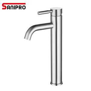 Sanipro brass chrome plating single lever UPC bathroom faucet