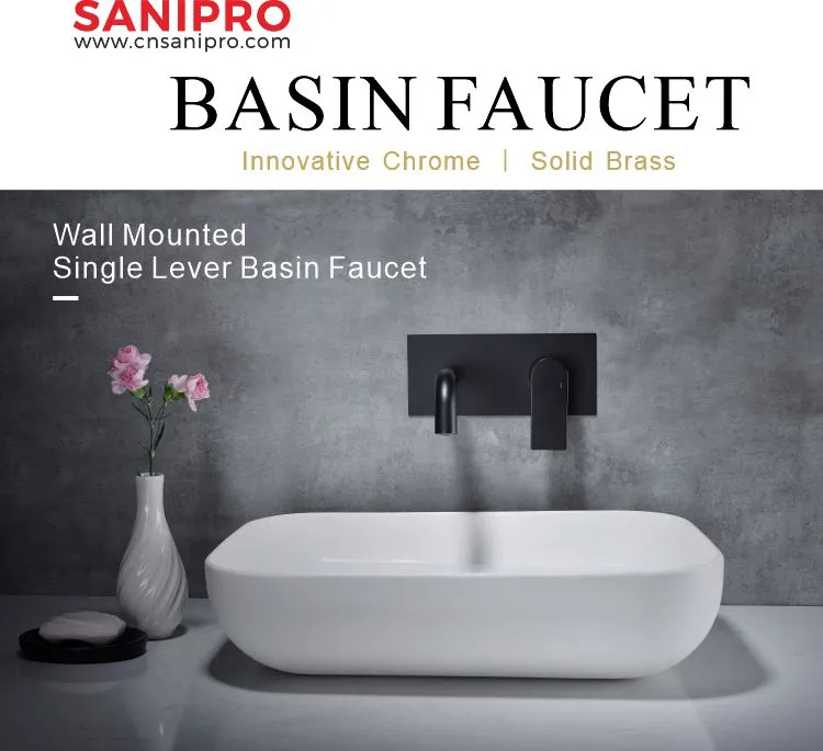 SANIPRO Chrome Brass In Wall Mounted Concealed Waterfall Bathroom Bathtub Spout Taps Wash Basin Mixer Faucet tap