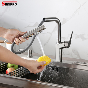 SANIPRO Fashionable Multi Function Stainless Steel Water Purifier Tap Kitchen Sink Filter Mixer Taps Pull-Down Faucet