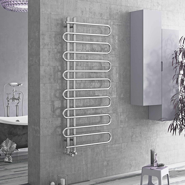 SANIPRO Traditional Floor Mounted Heated Towel Rail Bathroom Radiators Central Heating Towel Warmer