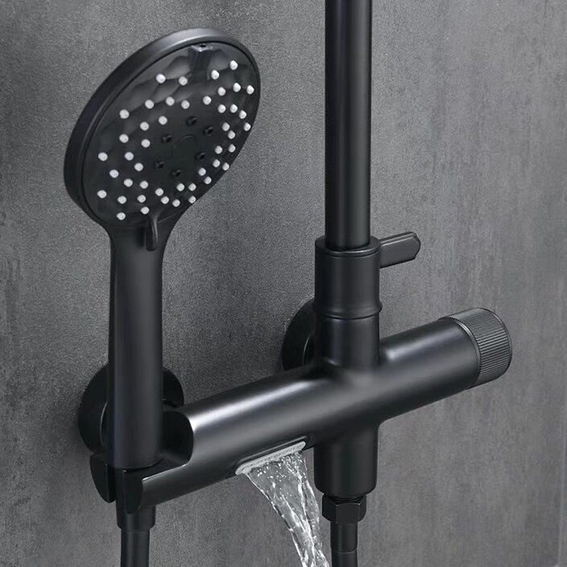 SANIPRO ready to ship portable shower head multi setting push button shower faucets