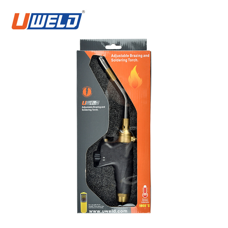 UWELD Economical Mapp Torch With Pencil Flame 320 Ergonomic Handle For Soldering Operation Gas Cutting Nozzle