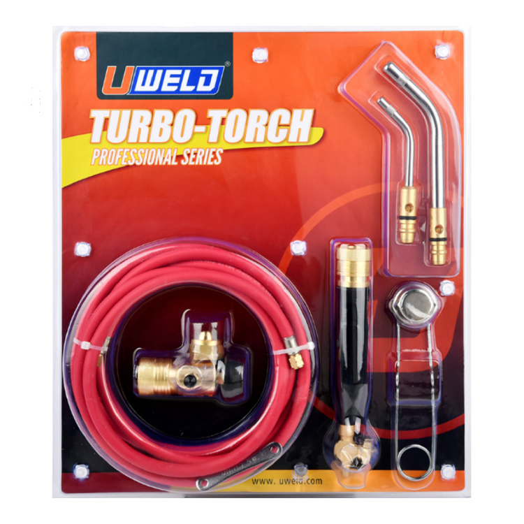 UWELD Refrigeration Repair Gas Torch Multi-Purpose Propane HVAC Mapp Turbo Torch