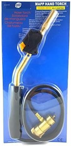 UWELD High Strength Propane Torch Hand self-igniting hand torch kit with 5 Ft hose