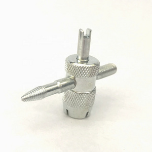 Tire valve core remover for tire repair tool dt161