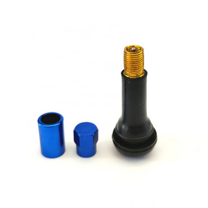 snap-in tubeless tire valve TR414C blue  color cover