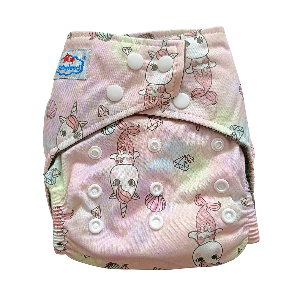 Custom cloth diapers reusable baby pants pockets Baby washable muslin Cloth Diaper