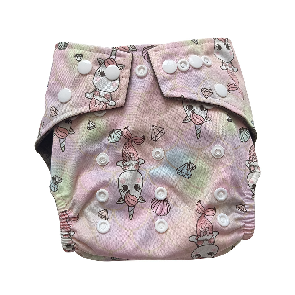 Custom cloth diapers reusable baby pants pockets Baby washable muslin Cloth Diaper