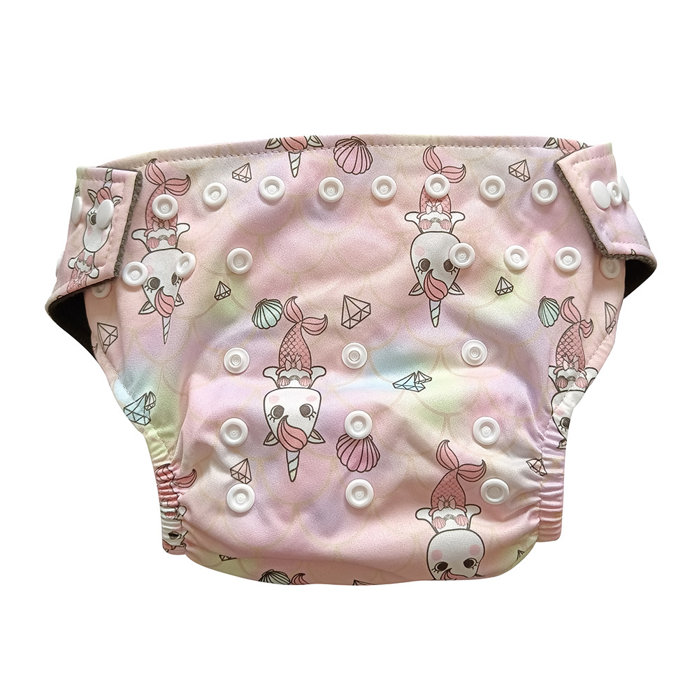 Custom cloth diapers reusable baby pants pockets Baby washable muslin Cloth Diaper