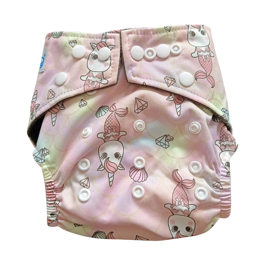 Custom cloth diapers reusable baby pants pockets Baby washable muslin Cloth Diaper