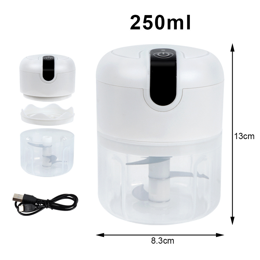 B97-0089 Usb Wireless Electric Mini Meat Grinder Automatic Portable  Home Kitchen Food Crusher Mixer Garlic Chopper