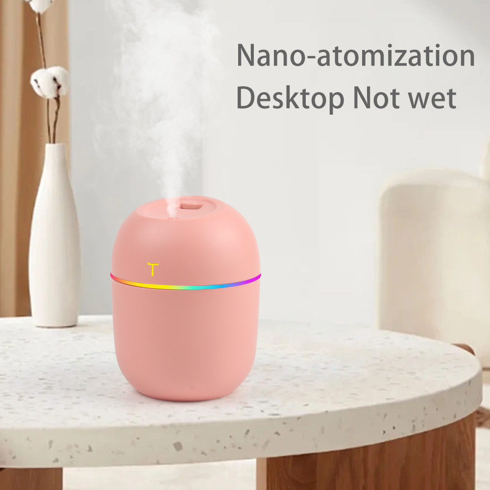 G02-0151  Factory Wholesale Portable Cute Cool Mist Personal Humidifier Mini 220ml Car Air Humidifier