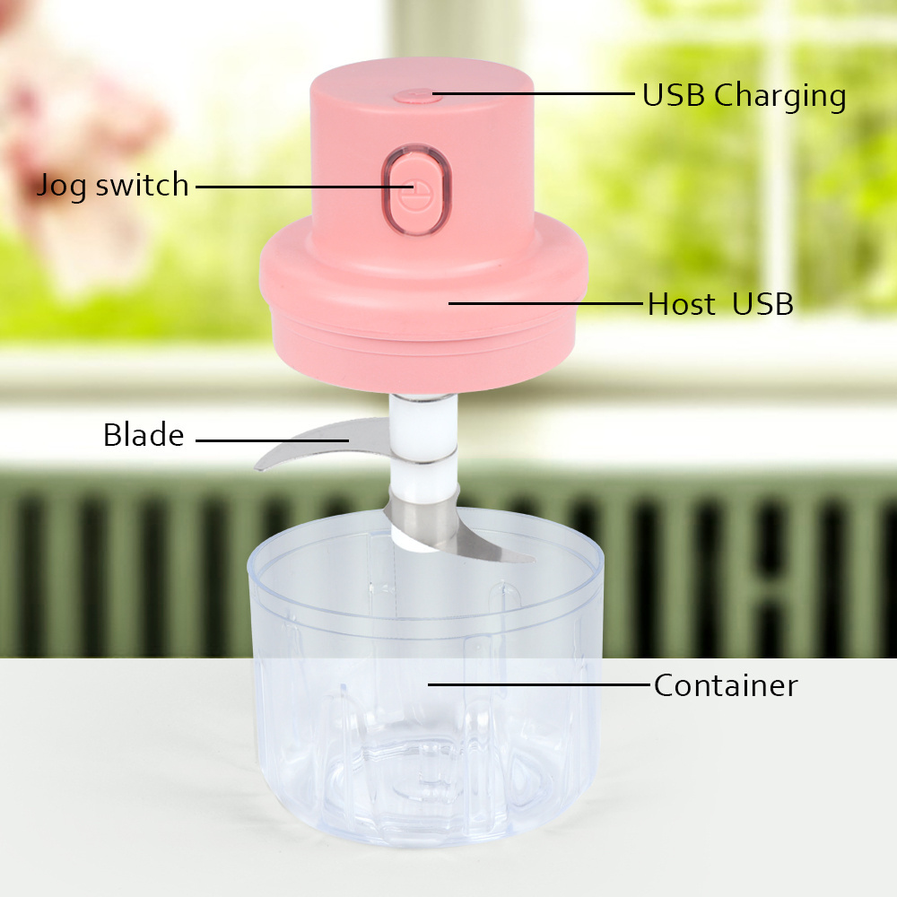 B97-0088  Usb Wireless Electric Mini Meat Grinders Slicers Food Crusher Automatic Vegetable E Chopper Garlic Blender