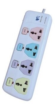 power strip with surge protector 2 usb ports  2-6 outlets universal extension socket