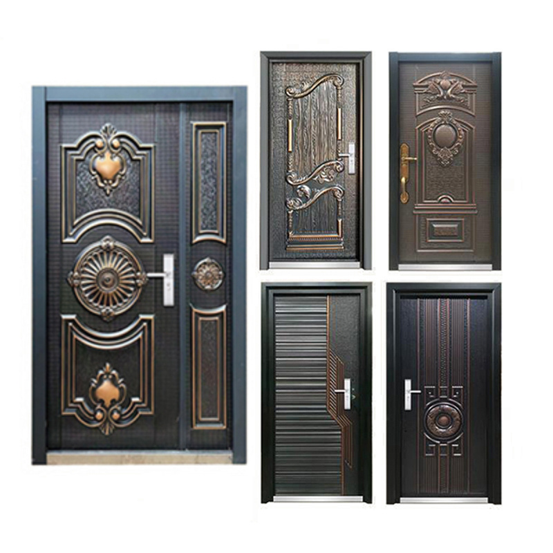 Sturdy Stylish Modern design Modern Interior Solid Wooden Steel wood security doors