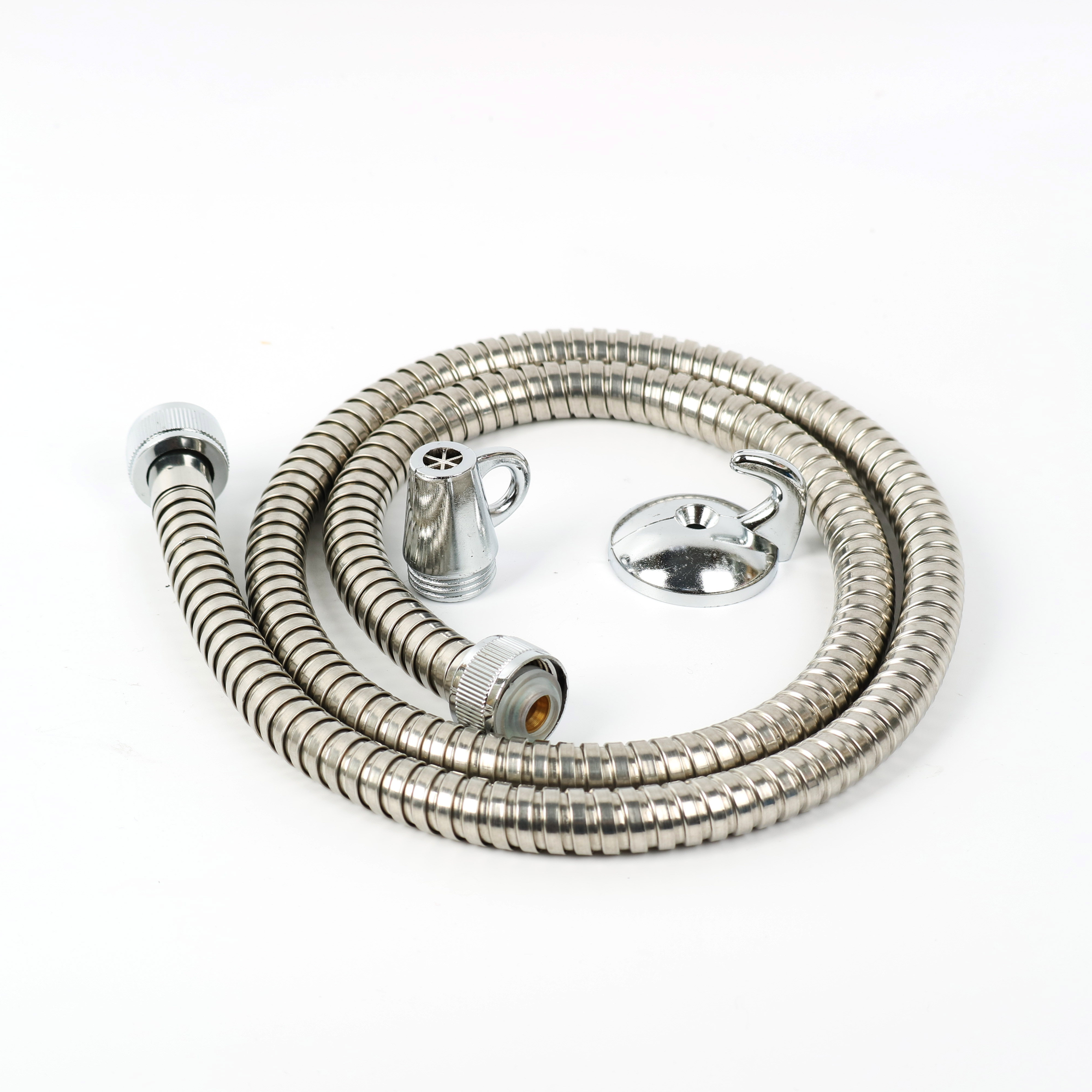 1.2M Flexible extension Double Lock Stainless Steel Shower Hose For Sprayer or Shower Head Rubber hose inside