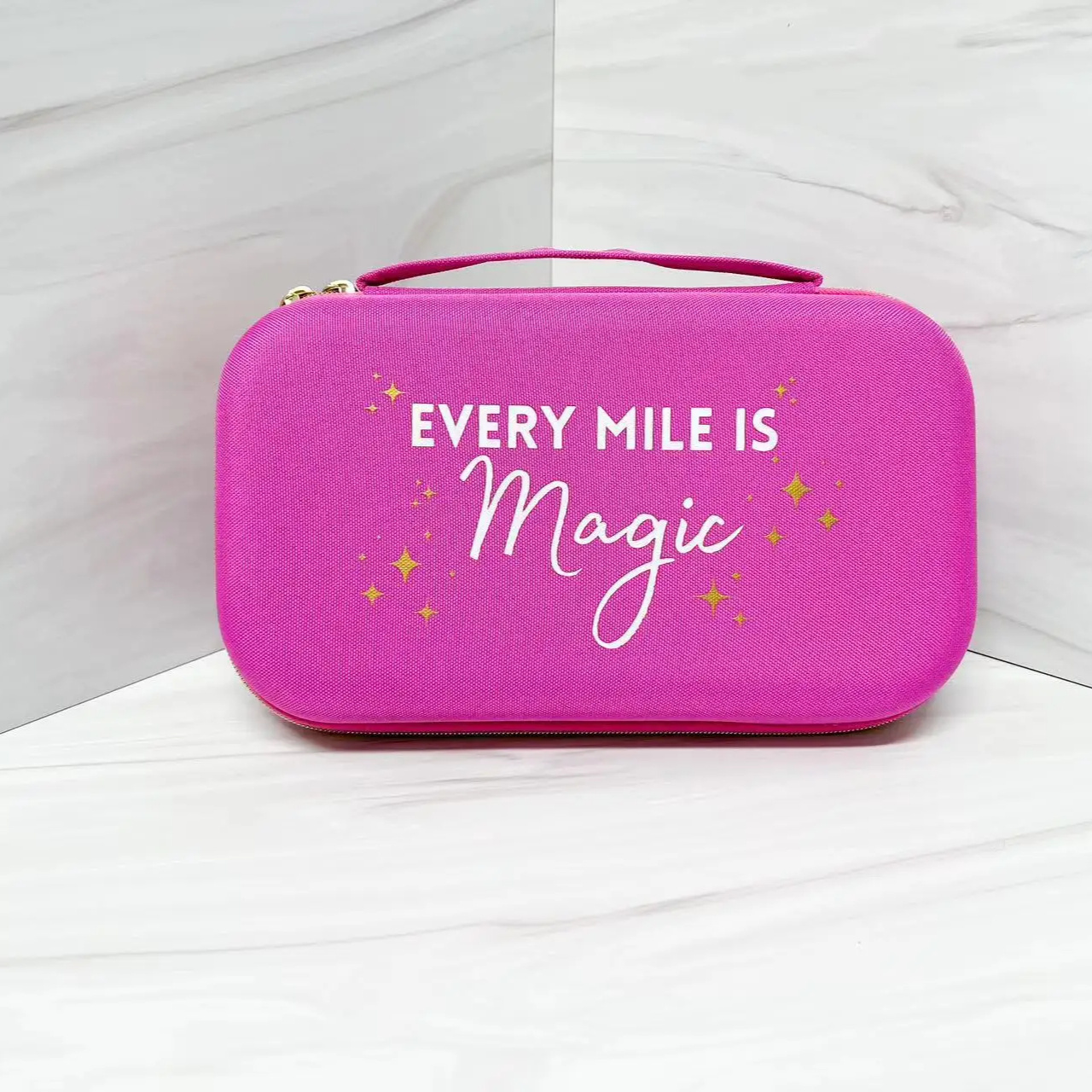 Factory Custom Handle Portable Travel Eva Carry Hard Case Box Every Mile is Magic Travel Medal Case Storage Bag